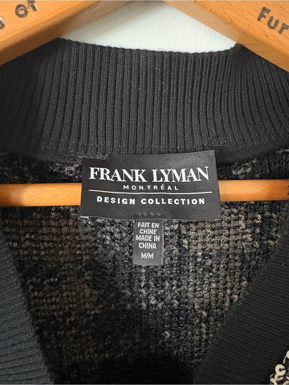 Frank Lyman sequin tweed sleeveless sweater vest - Black & beige - Picture 2 of 3
